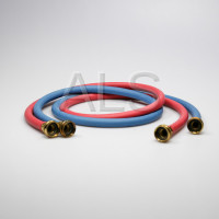 Whirlpool Parts - Whirlpool #8212545RP Washer Inlet Hoses, 5 Ft. (Two Black Hoses And One Blue Hose End And One 4 Rubber Washers) 4 Rubber Washers) (Two Braided Hoses (Tw