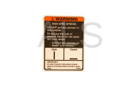 Unimac Parts - Unimac #81968R1 Washer LABEL DOOR-WARNING