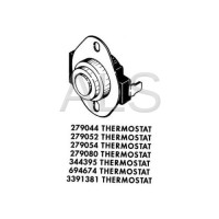 Whirlpool Parts - Whirlpool #WP694674 Dryer THERMOSTAT; CYCLING