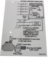 Unimac Parts - Unimac #F8161701 Washer LABEL CONNECT EXTERNAL SUPPLY