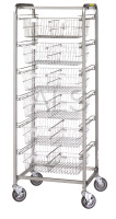R&B Wire Products - R&B Wire 1006 Six Basket Resident Item Cart