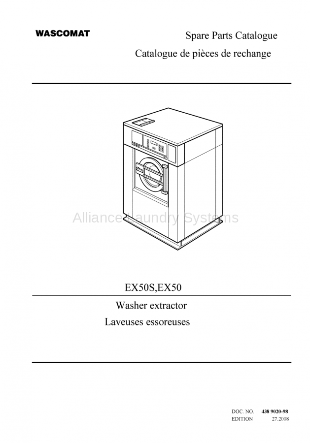 Diagrams  Parts And Manuals For Wascomat Ex50s Washer