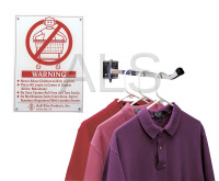 R&B Wire Products - Wall Mounted Warning Sign - English