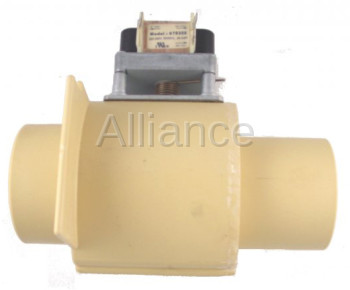 120V NO OVERFLOW LONG PORT DRAIN VALVE FOR MILNOR WASHERS  96D350A37 NEW 3 INCH 